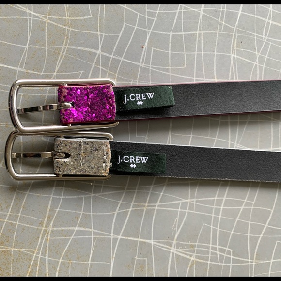 Set of 2 sparkly leather belts - Picture 4 of 5